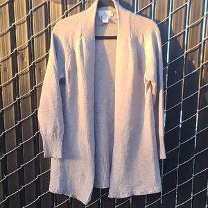 Cozy Gray Open Front Cardigan